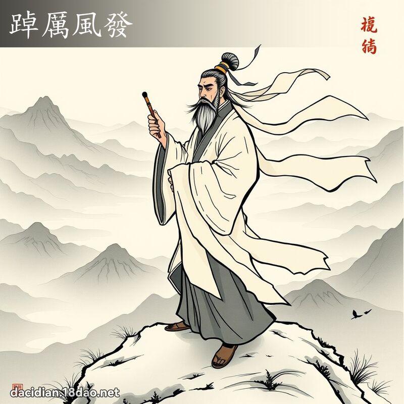 踔厲風發 - 國語大辭典配圖