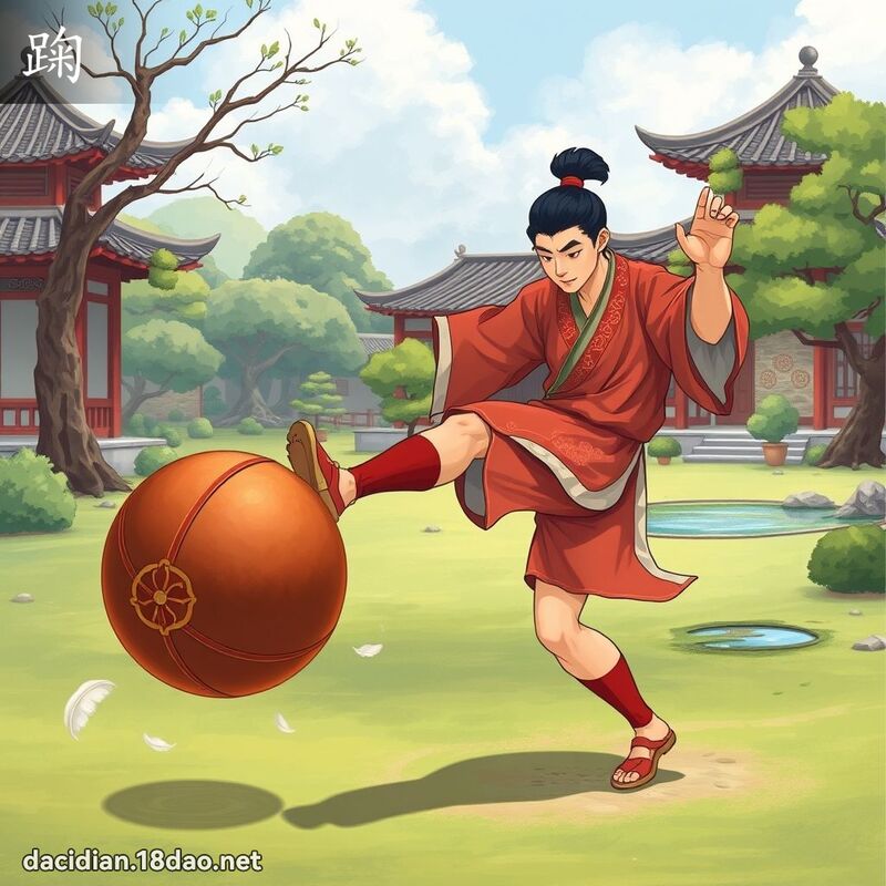 踘 - 国语大辞典配图