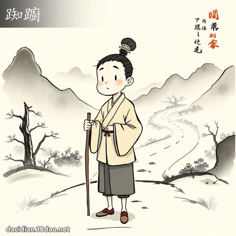 踟躕 - 国语大辞典配图
