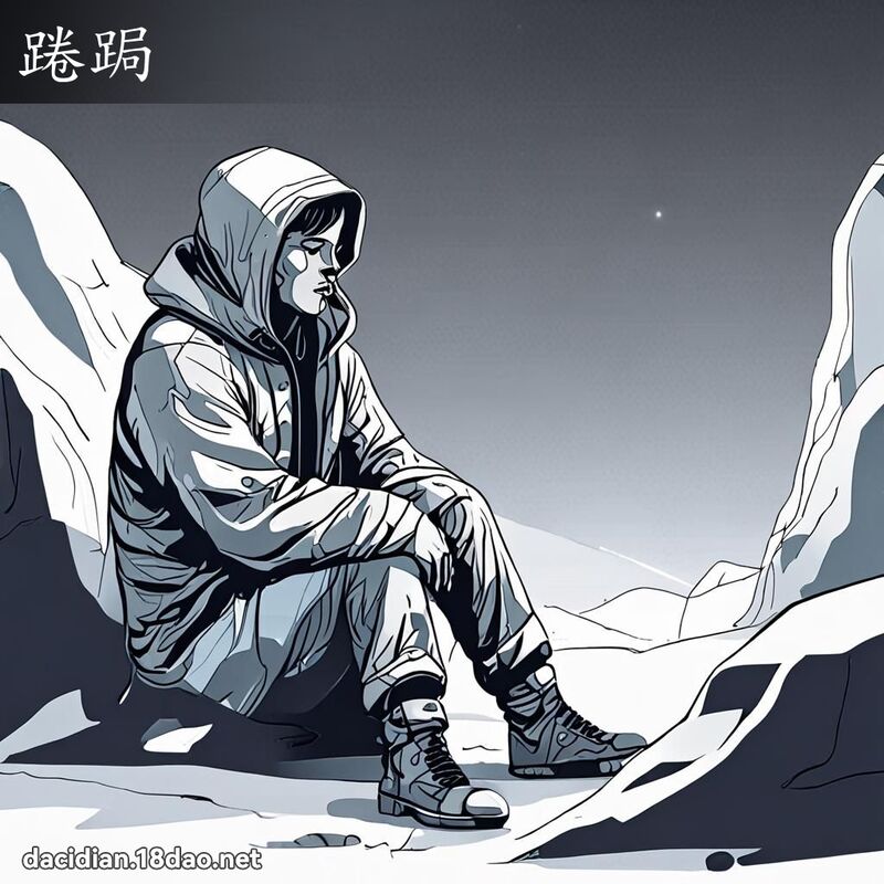 踡跼 - 国语大辞典配图
