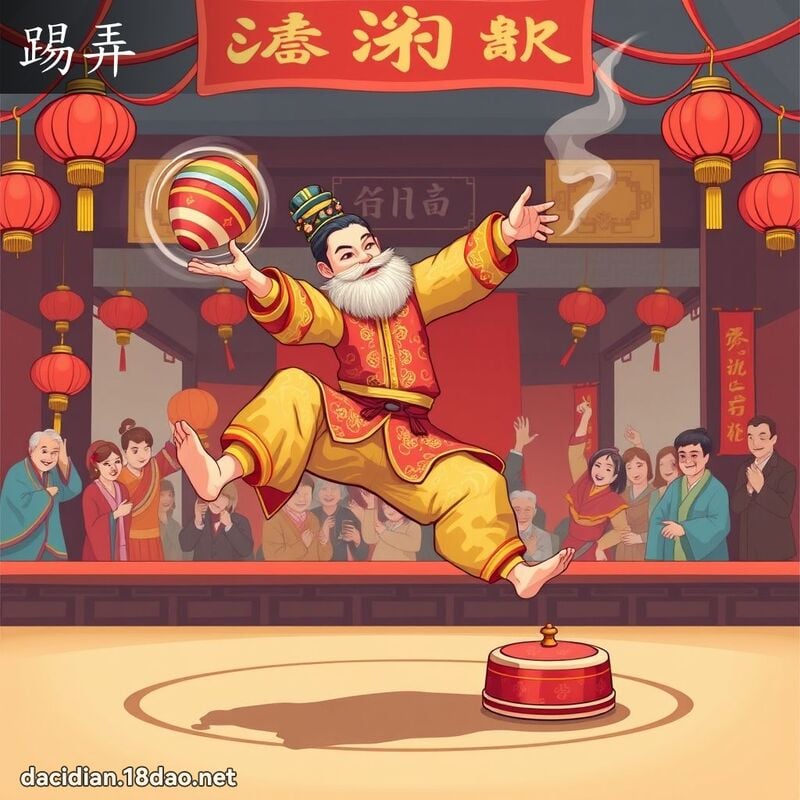 踢弄 - 国语大辞典配图
