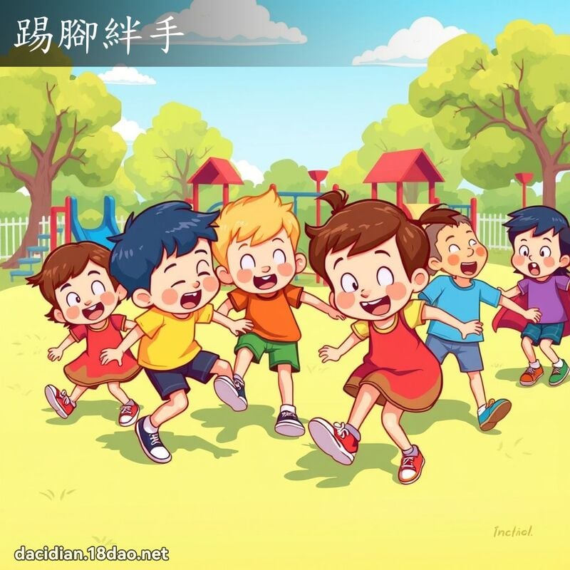 踢脚绊手 - 国语大辞典配图