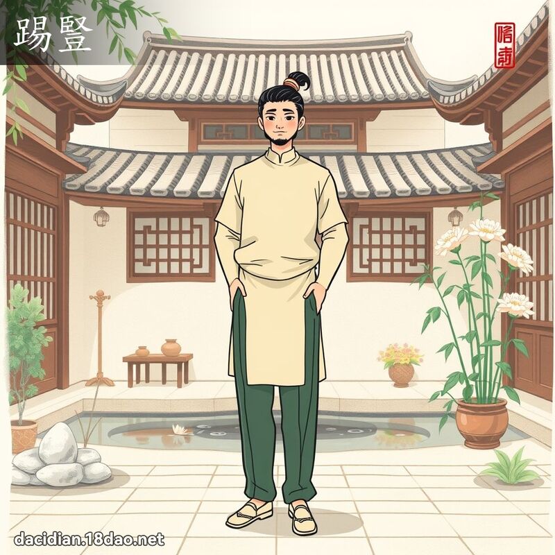 踢竖 - 国语大辞典配图