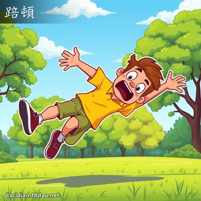 踣顿 - 国语大辞典配图