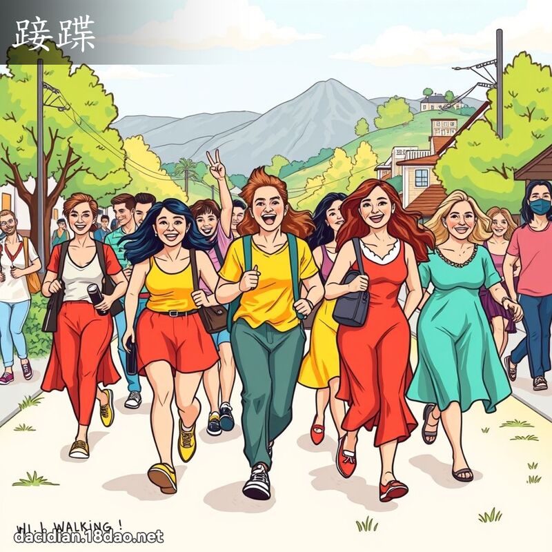 踥蹀 - 國語大辭典配圖