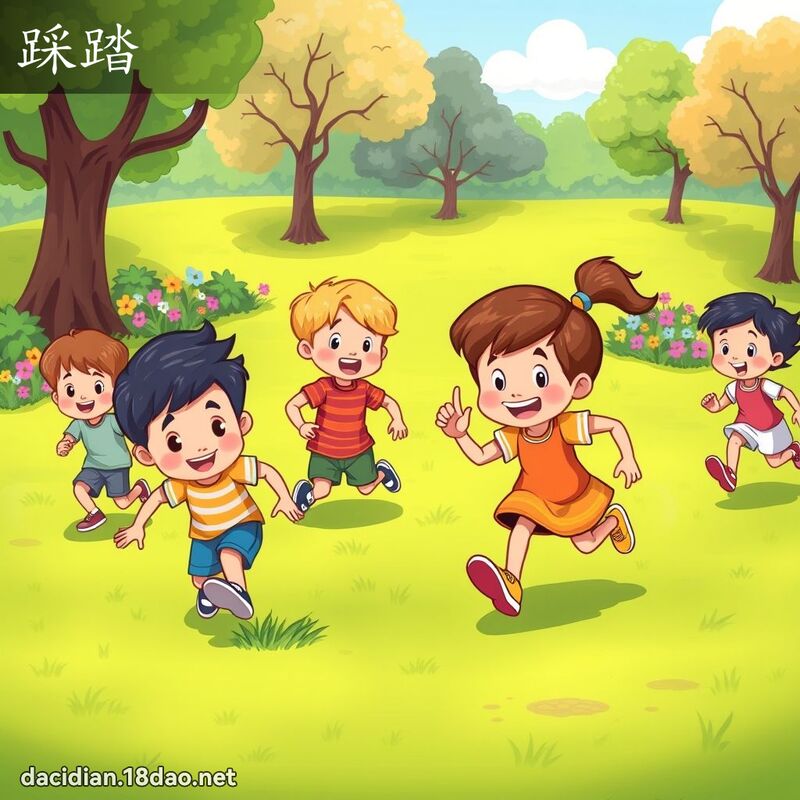 踩踏 - 国语大辞典配图