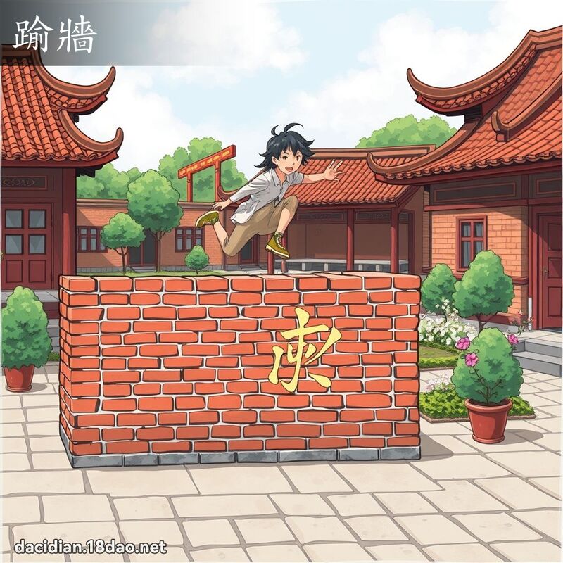 踰墙 - 国语大辞典配图