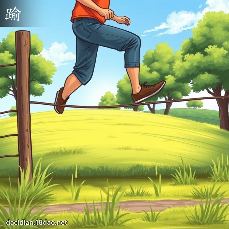 踰 - 國語大辭典配圖