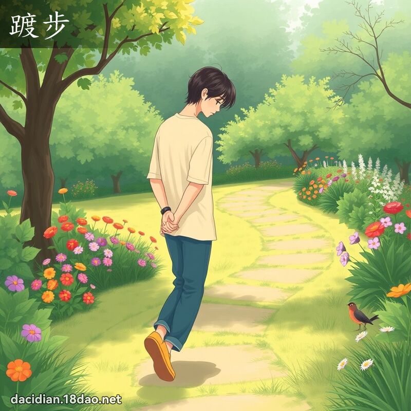 踱步 - 国语大辞典配图