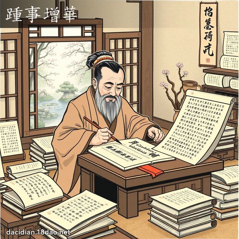 踵事增華 - 國語大辭典配圖