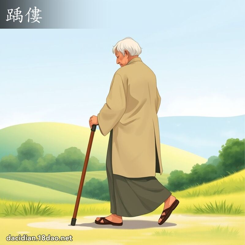踽僂 - 国语大辞典配图