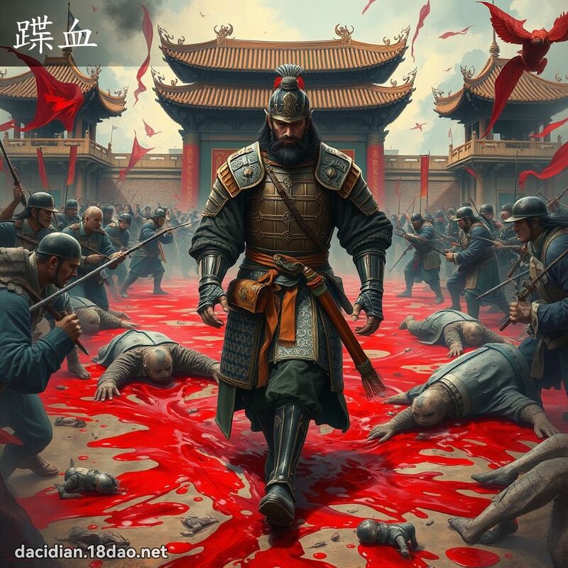 蹀血 - 國語大辭典配圖