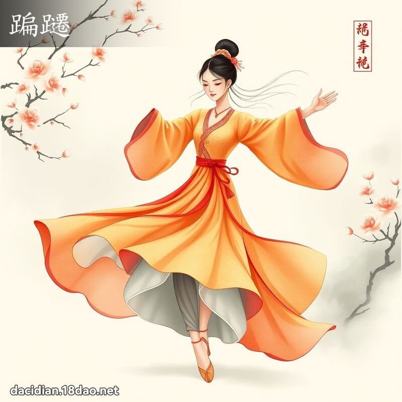 蹁躚 - 国语大辞典配图