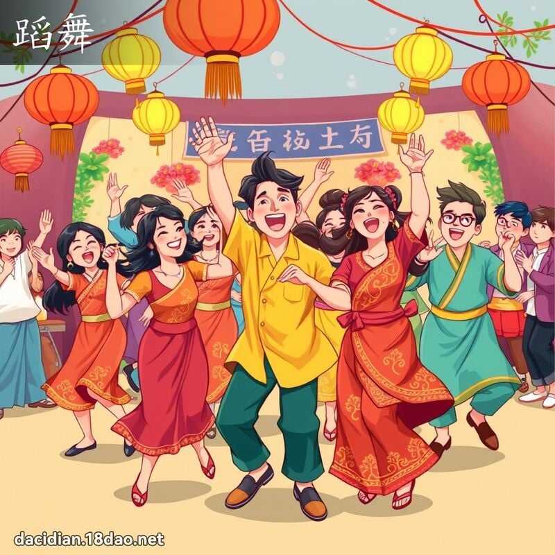 蹈舞 - 国语大辞典配图