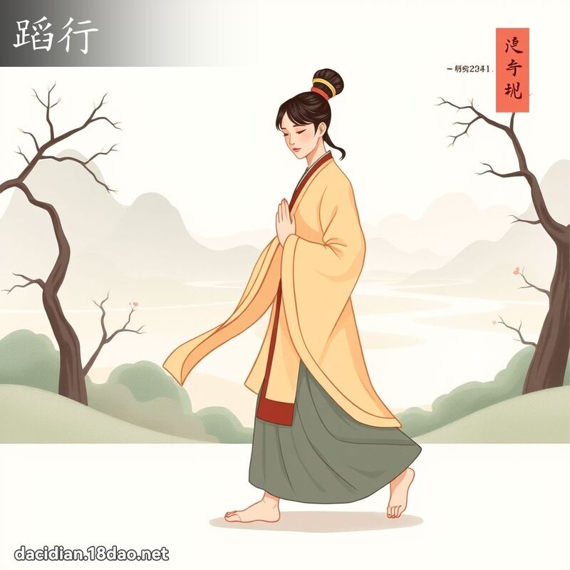 蹈行 - 国语大辞典配图