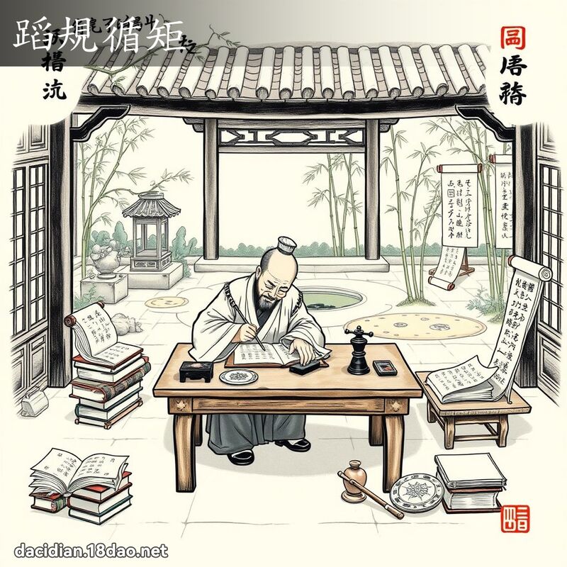 蹈規循矩 - 國語大辭典配圖