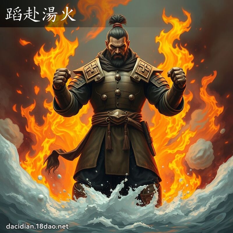蹈赴湯火 - 國語大辭典配圖