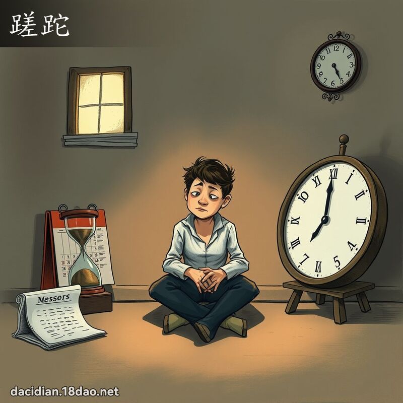蹉跎 - 国语大辞典配图