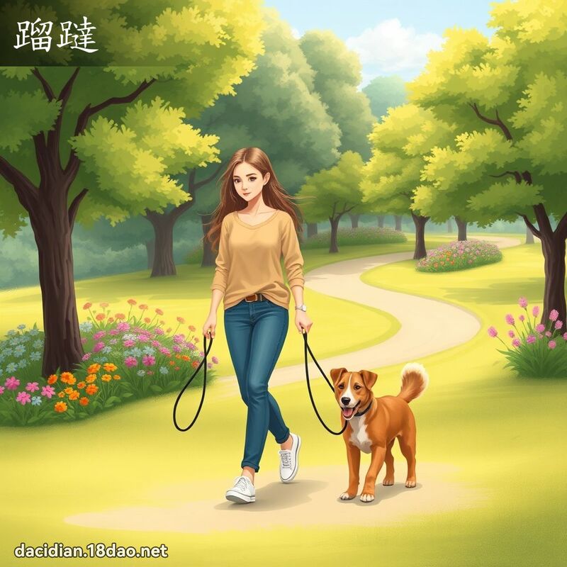 蹓躂 - 国语大辞典配图
