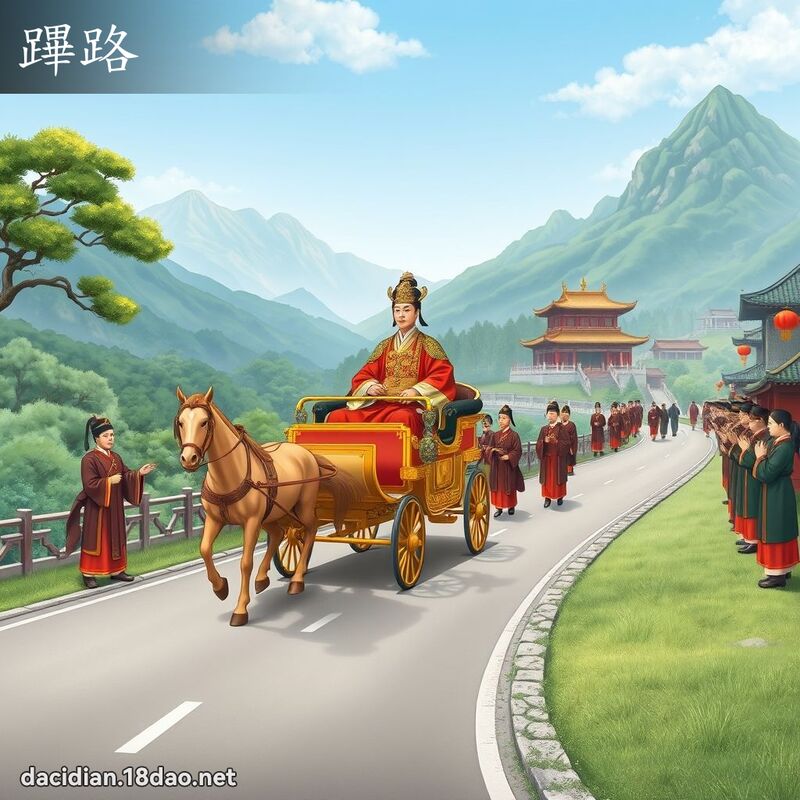 蹕路 - 国语大辞典配图