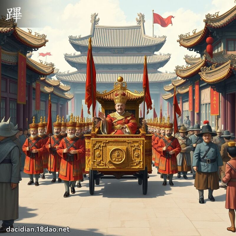 蹕 - 国语大辞典配图