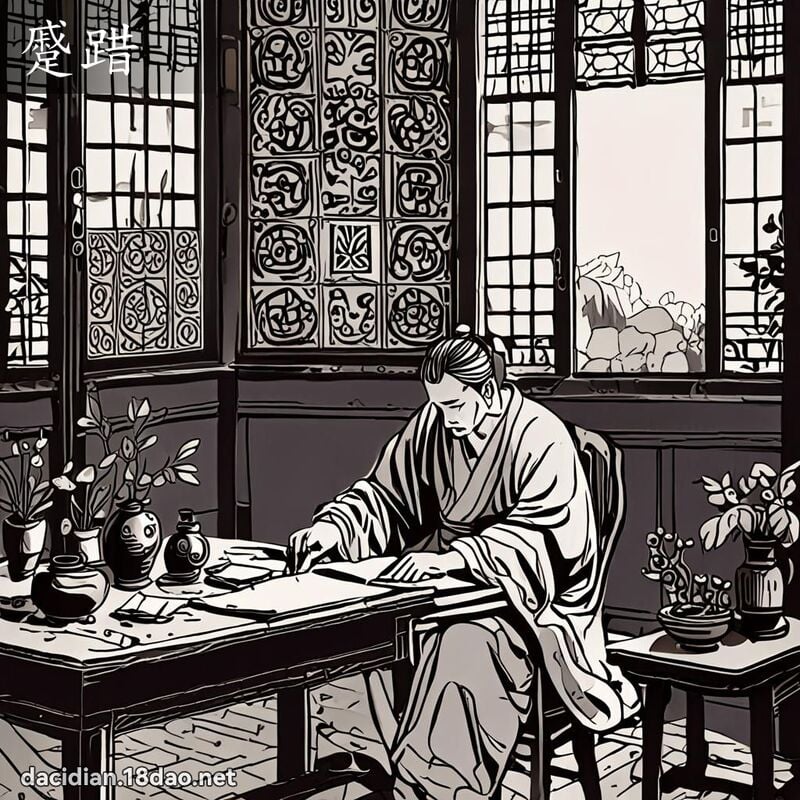 蹙踖 - 國語大辭典配圖