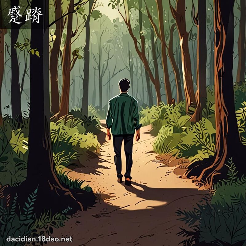 蹙蹐 - 国语大辞典配图