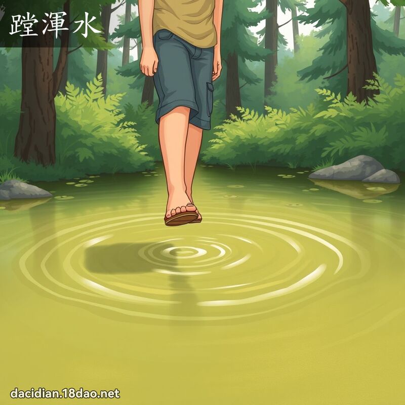 蹚渾水 - 國語大辭典配圖