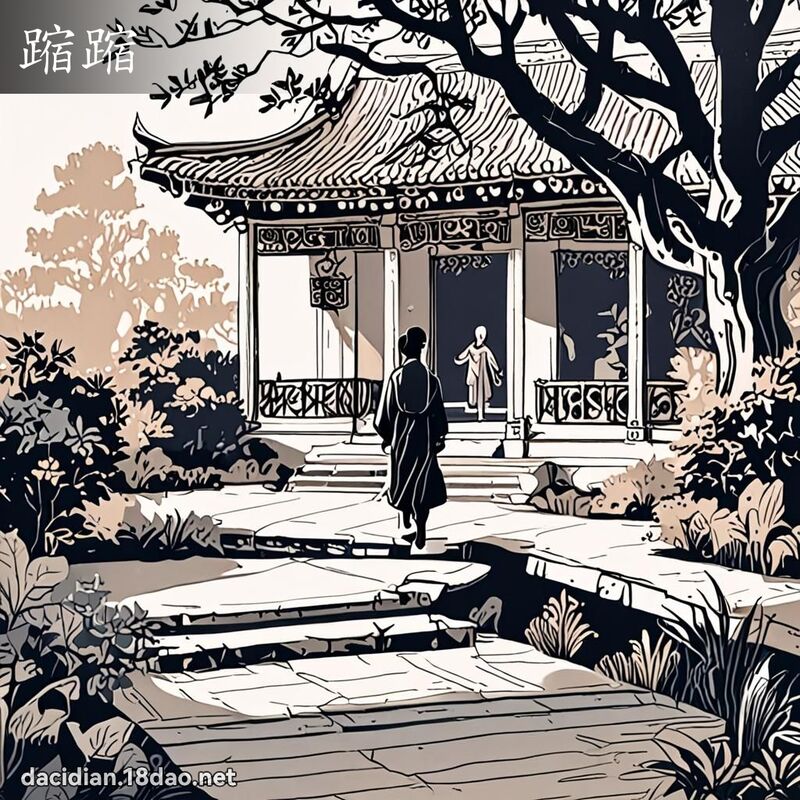 蹜蹜 - 國語大辭典配圖