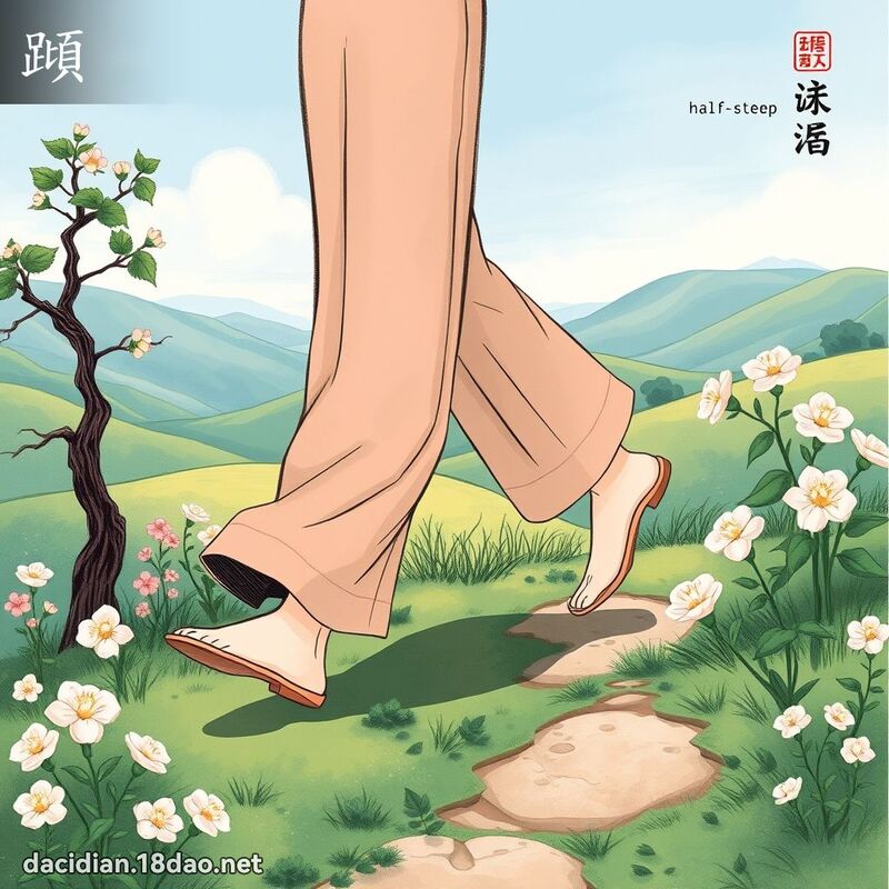 蹞 - 國語大辭典配圖