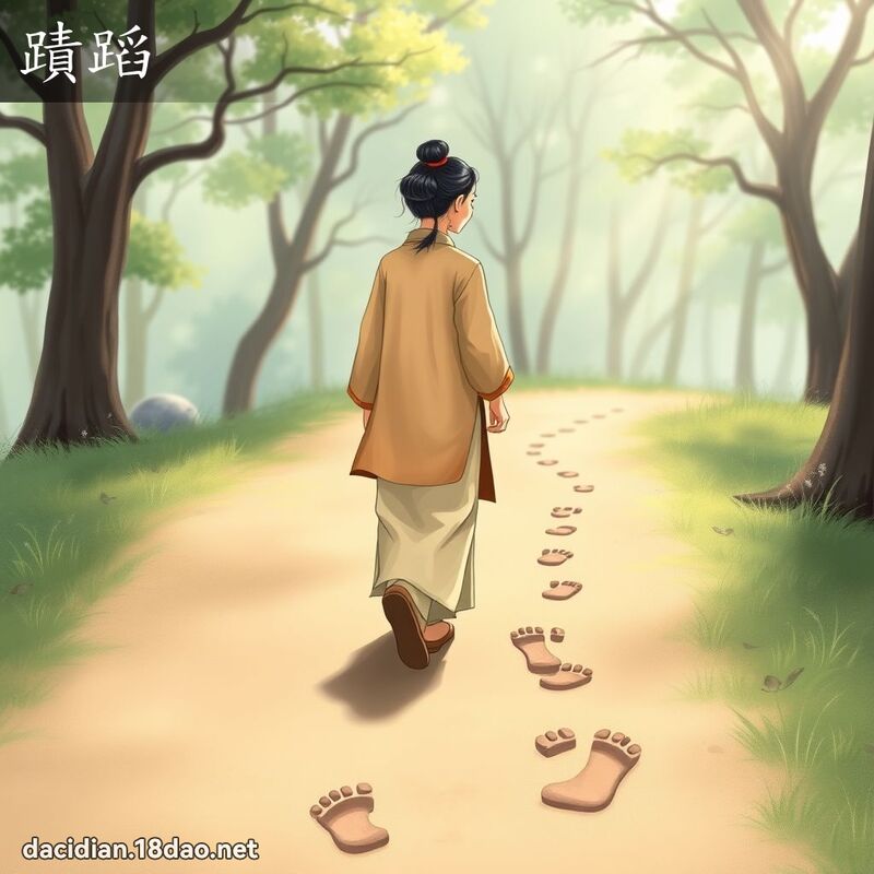 蹟蹈 - 國語大辭典配圖