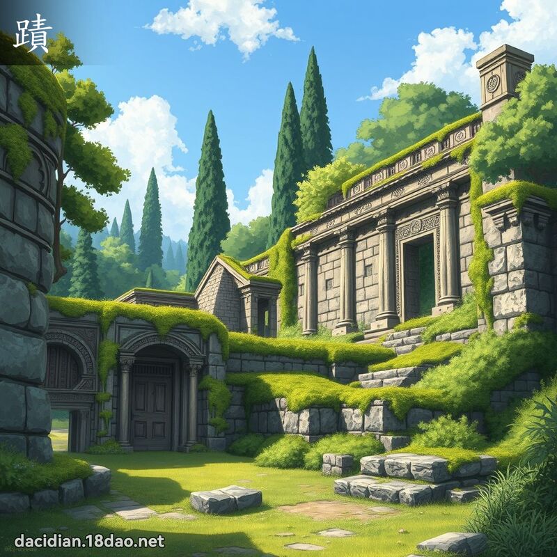 蹟 - 國語大辭典配圖