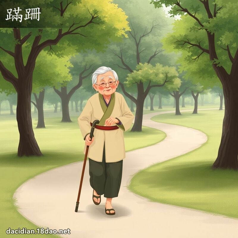 蹣跚 - 国语大辞典配图