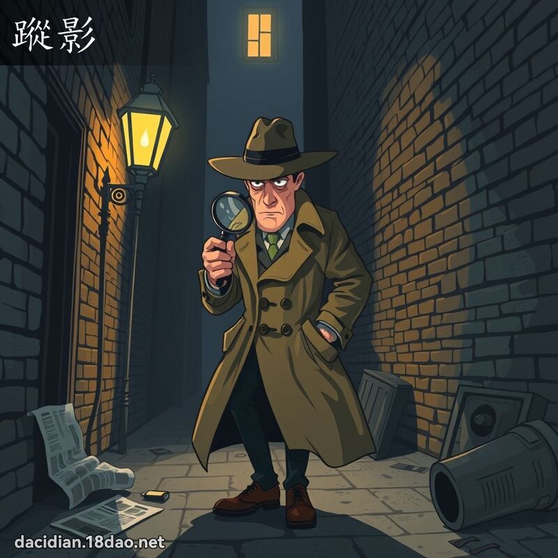 踪影 - 国语大辞典配图