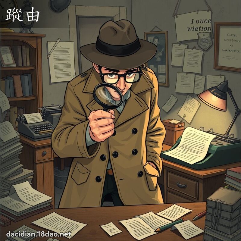 踪由 - 国语大辞典配图