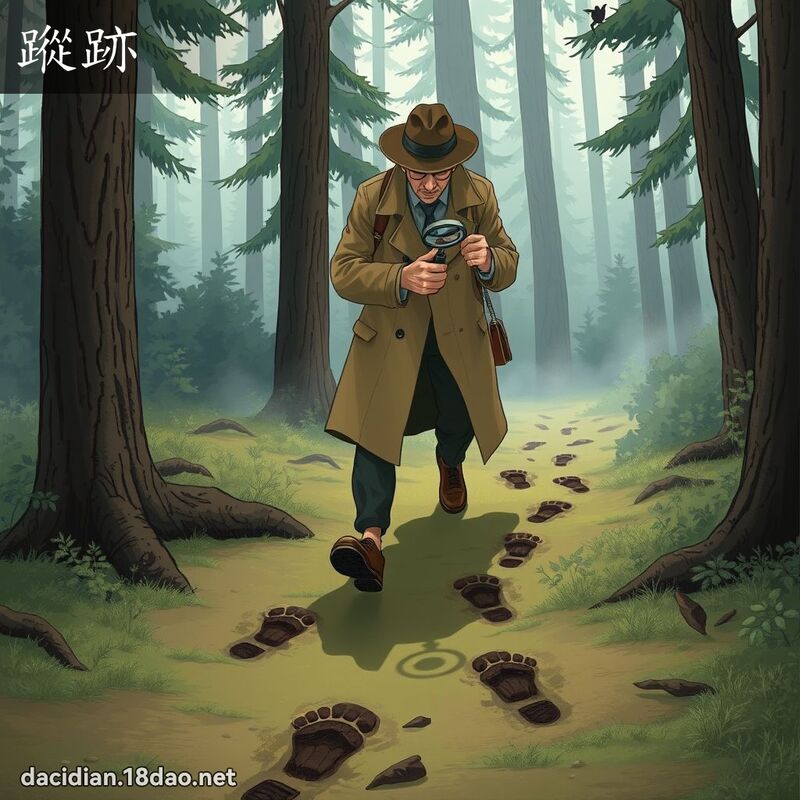 蹤跡 - 國語大辭典配圖