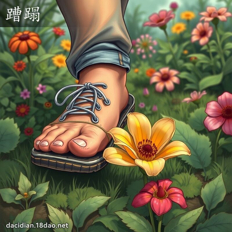 蹧蹋 - 国语大辞典配图