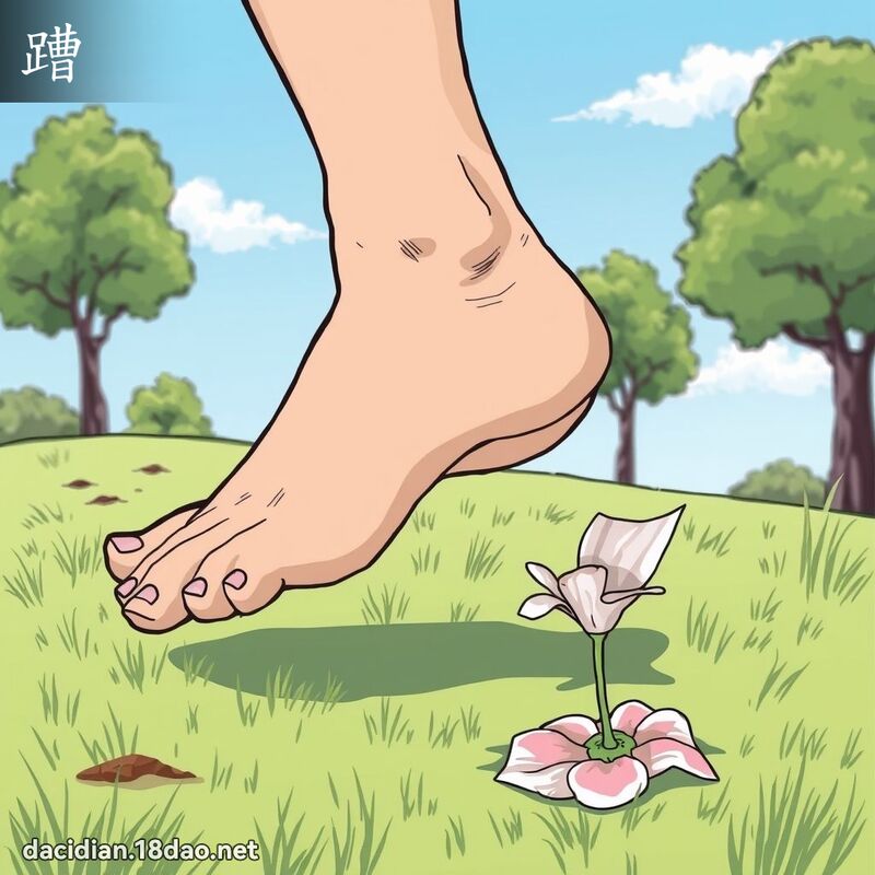 蹧 - 國語大辭典配圖
