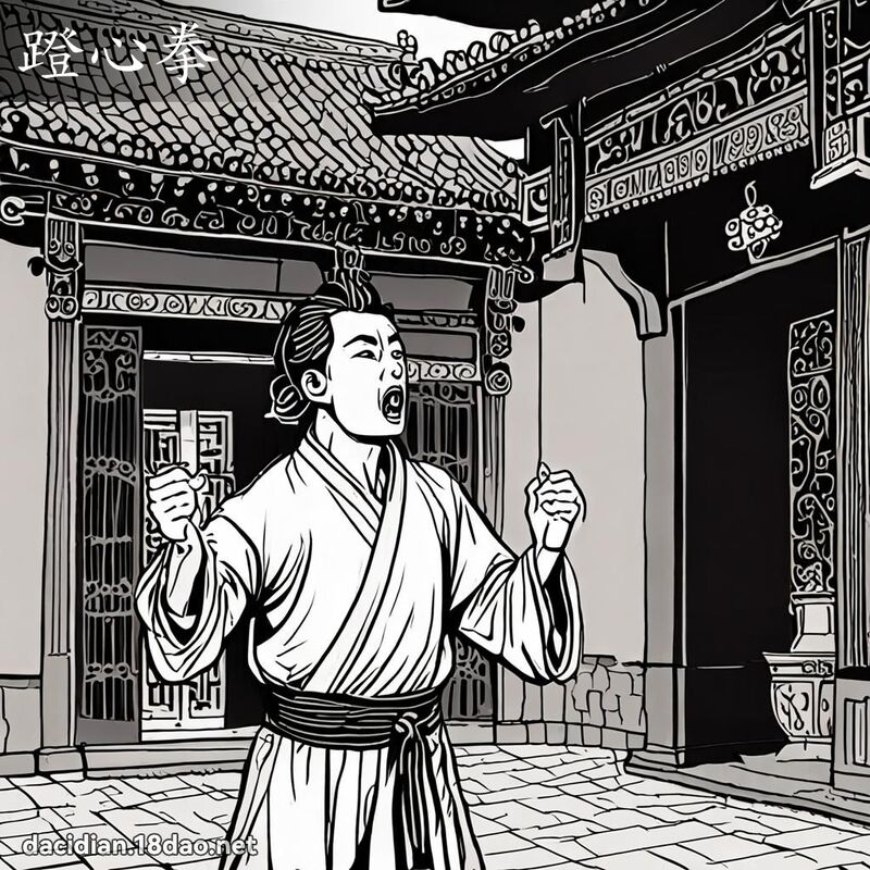蹬心拳 - 国语大辞典配图