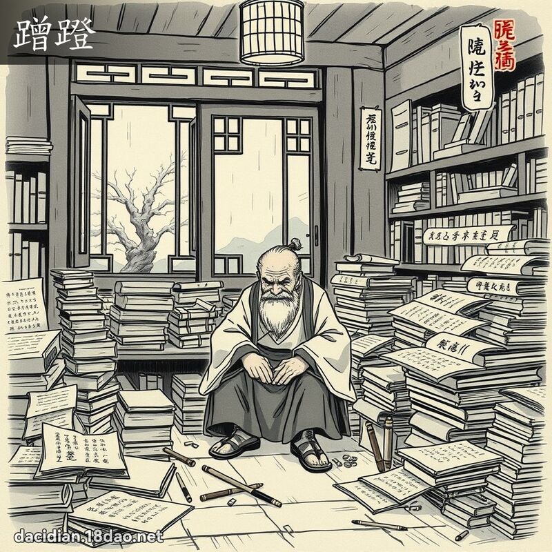 蹭蹬 - 国语大辞典配图