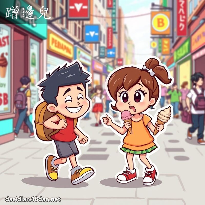 蹭边儿 - 国语大辞典配图