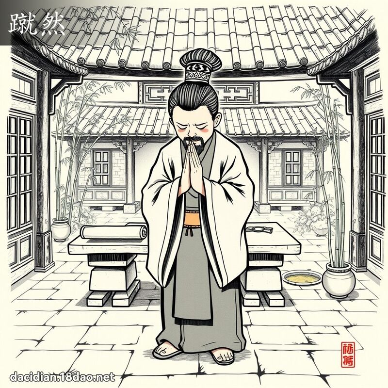 蹴然 - 国语大辞典配图