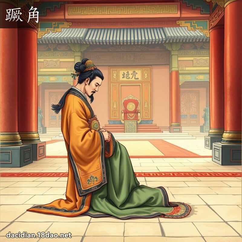 蹶角 - 国语大辞典配图