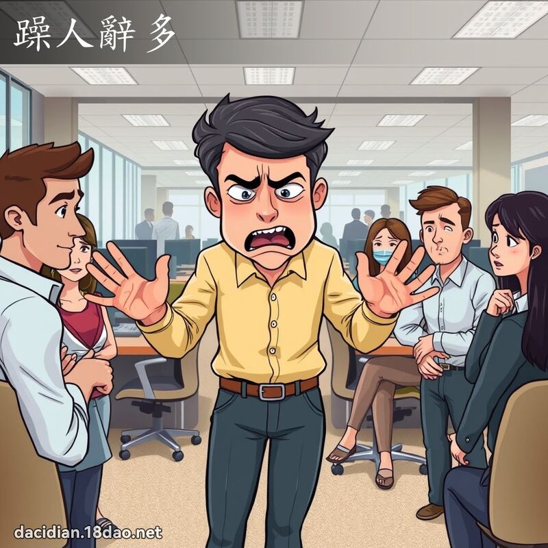 躁人辞多 - 国语大辞典配图