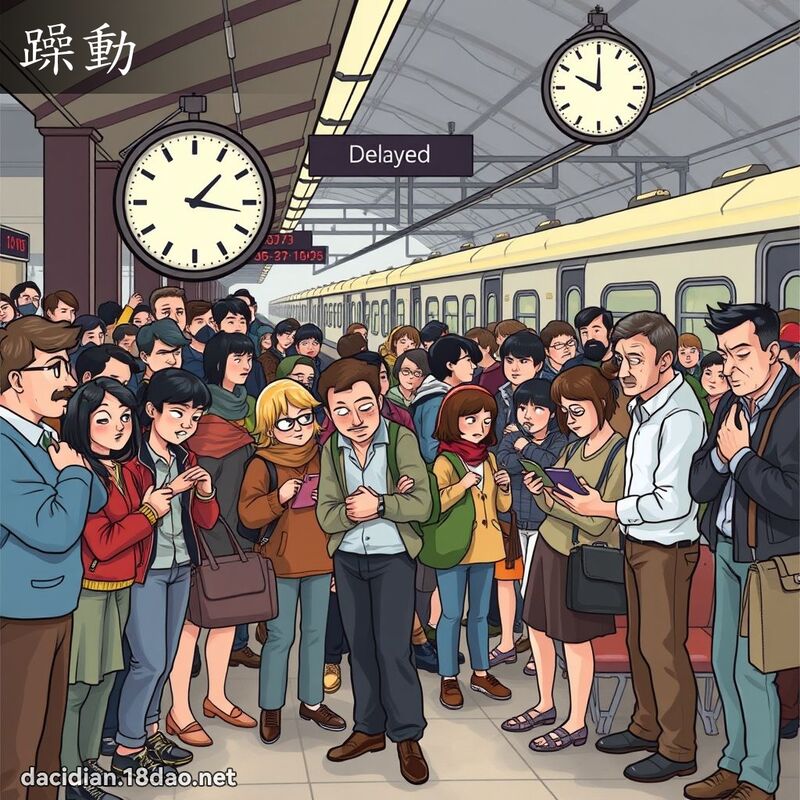 躁動 - 國語大辭典配圖