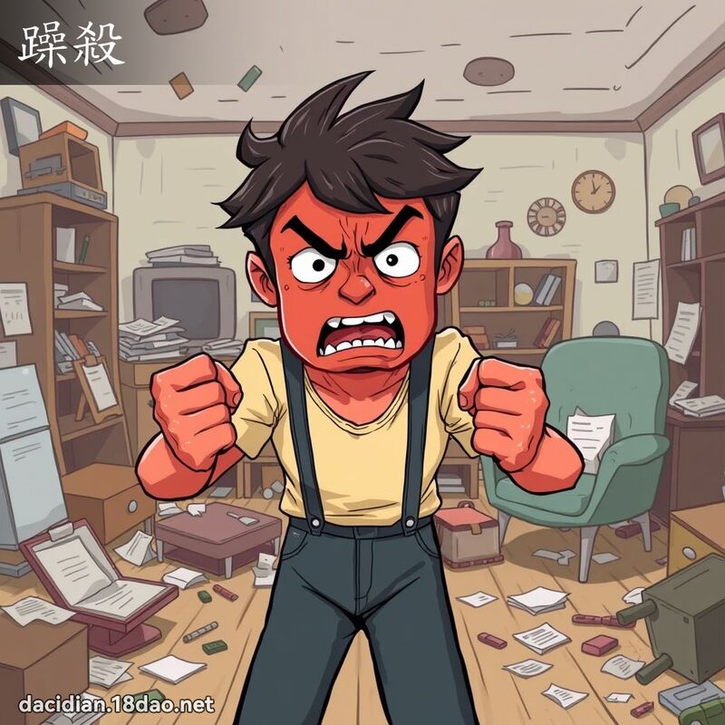 躁杀 - 国语大辞典配图