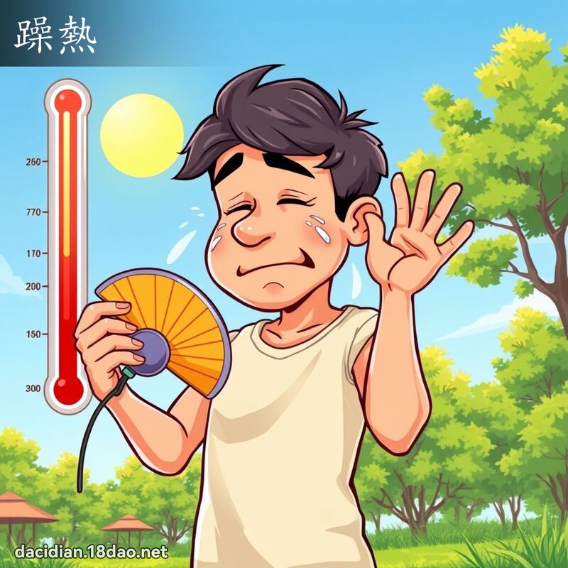 躁熱 - 國語大辭典配圖
