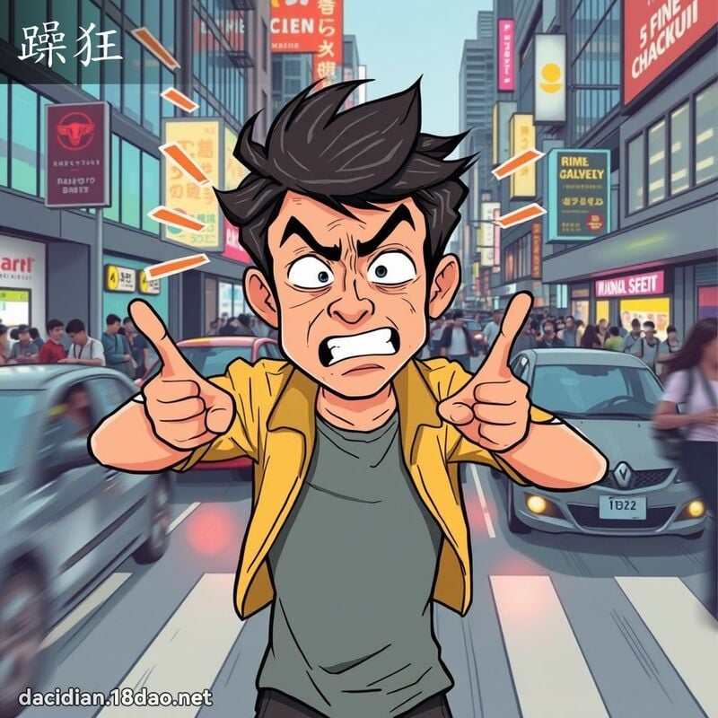 躁狂 - 國語大辭典配圖