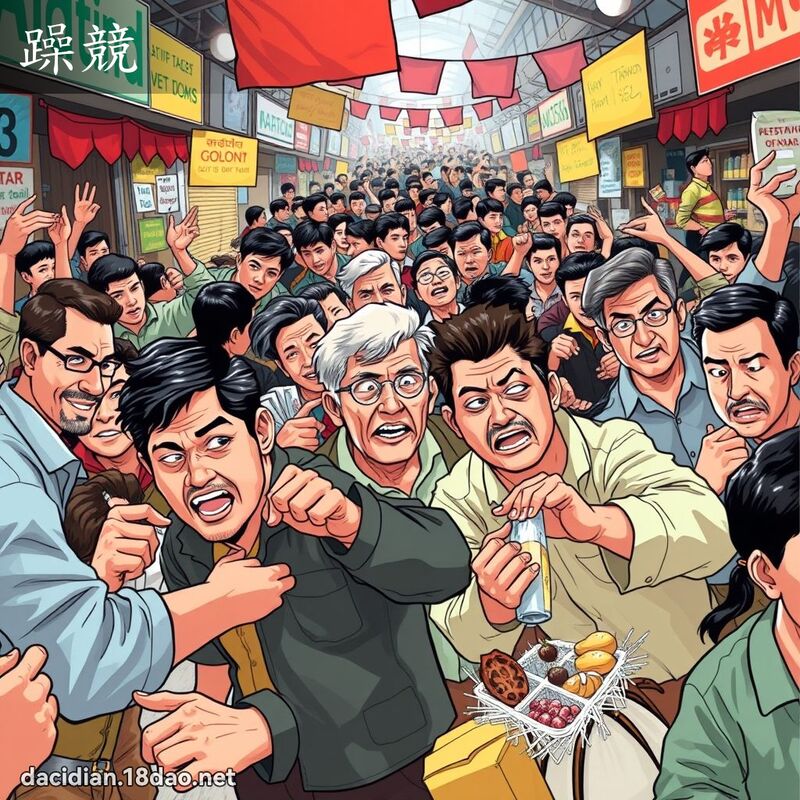躁競 - 國語大辭典配圖