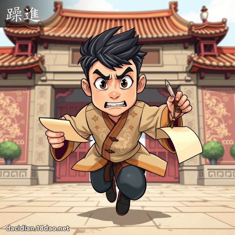 躁进 - 国语大辞典配图